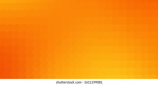 Light Orange vector texture with disks. Abstract decorative design in gradient style with bubbles. Pattern for business ads.