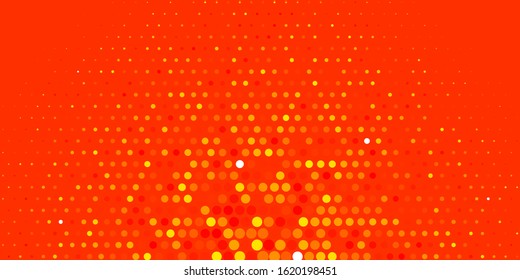 Light Orange vector texture with disks. Abstract illustration with colorful spots in nature style. Pattern for booklets, leaflets.