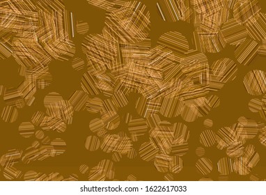Light Orange vector texture with disks. Blurred bubbles on abstract background with colorful gradient. Pattern for ads, leaflets.