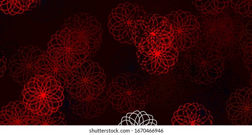 Light Orange vector texture with disks. Illustration with set of shining colorful abstract spheres. New template for a brand book.