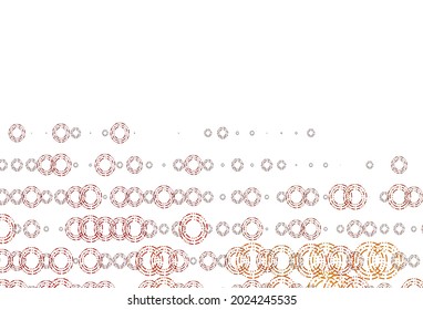 Light Orange vector texture with disks. Beautiful colored illustration with blurred circles in nature style. Pattern for beautiful websites.