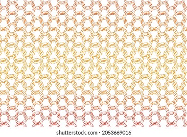 Light orange vector texture with disks. Blurred bubbles on abstract background with colorful gradient. Completely new template for your brand book.