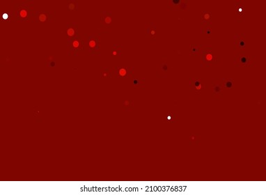 Light Orange vector texture with disks. Modern abstract illustration with colorful water drops. Completely new template for your brand book.