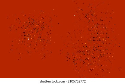 Light Orange vector texture with disks. Beautiful colored illustration with blurred circles in nature style. Design for posters, banners.
