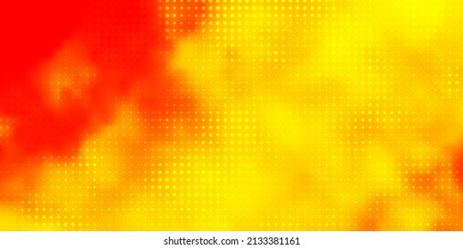 Light Orange vector texture with disks. Illustration with set of shining colorful abstract spheres. Design for posters, banners.