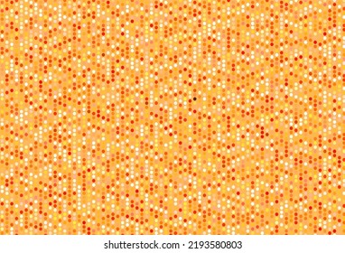 Light Orange vector texture with disks. Abstract illustration with colored bubbles in nature style. Design for poster, banner of websites.