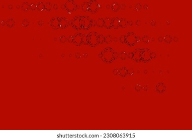 Light Orange vector texture with disks. Beautiful colored illustration with blurred circles in nature style. Design for business adverts.