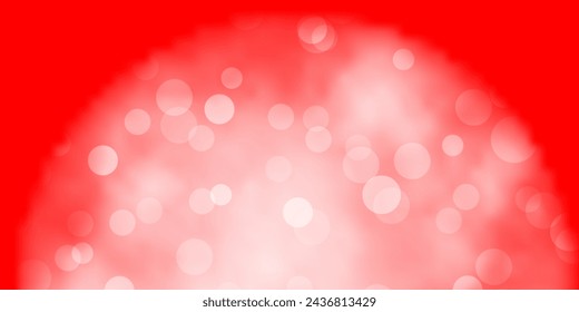Textura vectorial naranja claro con discos. Ilustración colorida con puntos degradados en estilo de la naturaleza. Diseño para carteles, banners.