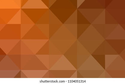 Light Orange vector texture with gradient triangles. Creative geometric illustration in Origami style with gradient. Polygonal design for your web site.