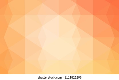 Light Orange vector texture with gradient triangles. Modern abstract illustration with triangles. A new texture for your web site.