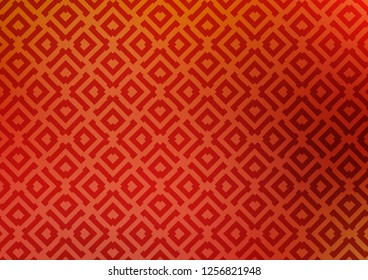 Light Orange vector texture with lines, rhombuses. Colorful decorative design in simple style with lines, rhombuses. Pattern for websites, landing pages.