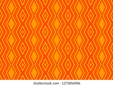 Light Orange vector texture with lines, rhombuses. Shining colorful illustration with lines, rectangles. Smart design for your business advert.