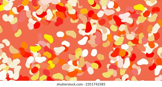 Light orange vector texture with memphis shapes. Colorful illustration with simple gradient shapes. Background for cell phones.