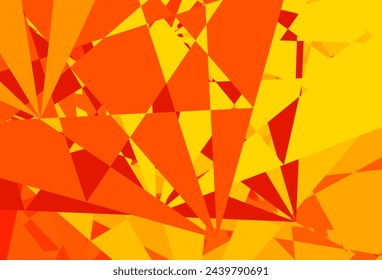 Light Orange vector texture with memphis shapes. Colorful illustration with simple gradient shapes. Elegant design for wallpaper set.