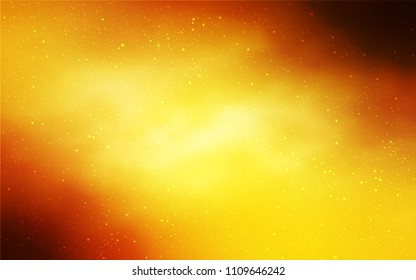 Light Orange vector texture with milky way stars. Modern abstract illustration with Big Dipper stars. Pattern for astronomy websites.