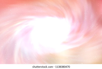 Light Orange vector texture with milky way stars. Blurred decorative design in simple style with galaxy stars. Pattern for astrology websites.