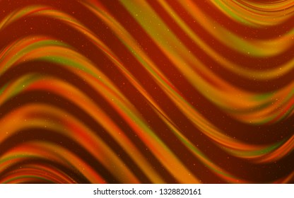 Light Orange vector texture with milky way stars. Modern abstract illustration with Big Dipper stars. Pattern for futuristic ad, booklets.