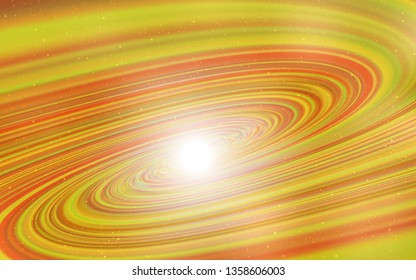 Light Orange vector texture with milky way stars. Modern abstract illustration with Big Dipper stars. Smart design for your business advert.