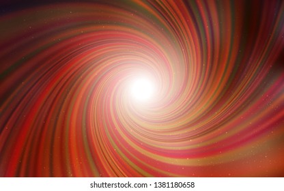 Light Orange vector texture with milky way stars. Glitter abstract illustration with colorful cosmic stars. Best design for your ad, poster, banner.