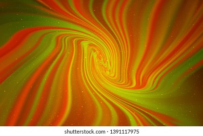 Light Orange vector texture with milky way stars. Modern abstract illustration with Big Dipper stars. Template for cosmic backgrounds.