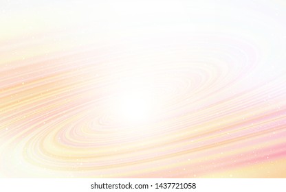 Light Orange vector texture with milky way stars. Glitter abstract illustration with colorful cosmic stars. Pattern for astronomy websites.