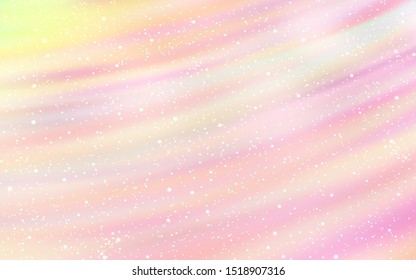 Light Orange vector texture with milky way stars. Modern abstract illustration with Big Dipper stars. Best design for your ad, poster, banner.