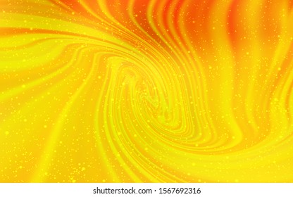 Light Orange vector texture with milky way stars. Blurred decorative design in simple style with galaxy stars. Best design for your ad, poster, banner.