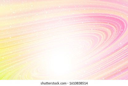 Light Orange vector texture with milky way stars. Blurred decorative design in simple style with galaxy stars. Smart design for your business advert.
