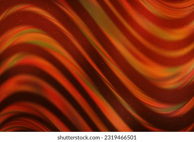 Light Orange vector texture with milky way stars. Glitter abstract illustration with colorful cosmic stars. Template for cosmic backgrounds.