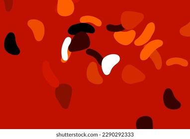 Light Orange vector texture with random forms. Simple colorful illustration with abstract gradient shapes. Modern design for your business card.