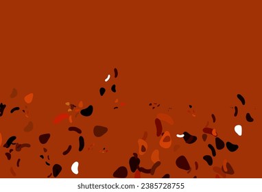 Light Orange vector texture with random forms. Simple colorful illustration with abstract gradient shapes. Background for a cell phone.