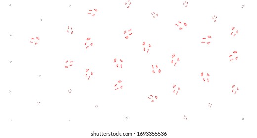 Light Orange vector texture with women's rights symbols. Illustration with signs of women's strength and power. Background for International Women’s Day.