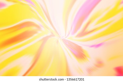 Light Orange vector texture with wry lines. A circumflex abstract illustration with gradient. Brand new design for your ads, poster, banner.