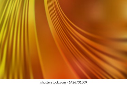 Light Orange vector texture with wry lines. Creative illustration in halftone style with gradient. Abstract style for your business design.