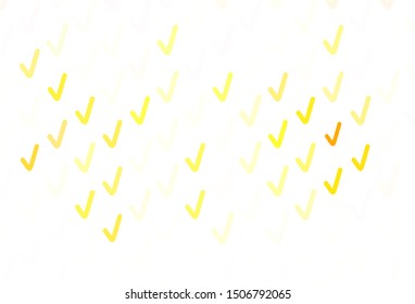 Light Orange vector texture with wry lines. A completely new colorful illustration in simple style. Abstract design for your web site.