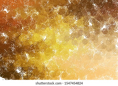 Light Orange vector texture with wry lines. An elegant bright illustration with gradient. New composition for your brand book.