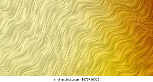 Light Orange vector texture with wry lines. Gradient illustration in simple style with bows. Pattern for business booklets, leaflets