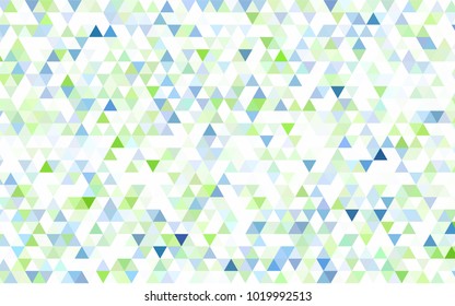 Light Orange vector triangle mosaic template. A completely new color illustration in a vague style. A completely new template for your business design.