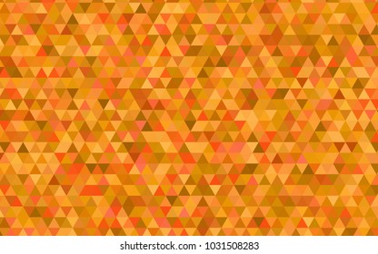 Light Orange vector triangle mosaic background. Creative geometric illustration in Origami style with gradient. The elegant pattern can be used as part of a brand book.