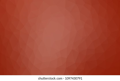 Light Orange vector triangle mosaic texture. Triangular geometric sample with gradient.  Brand new design for your business.