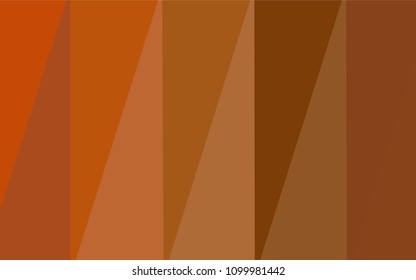 Light Orange vector triangle mosaic template. Modern geometrical abstract illustration with gradient. A completely new design for your business.