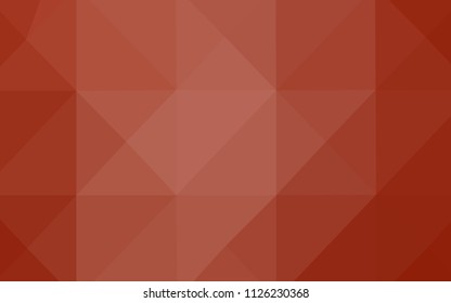 Light Orange vector triangle mosaic cover. A sample with polygonal shapes. Brand-new design for your business.