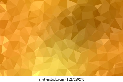 Light Orange vector triangle mosaic cover. Colorful abstract illustration with triangles. Pattern for a brand book's backdrop.