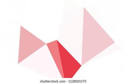Light Orange vector triangle mosaic texture. Colorful illustration in polygonal style with gradient. Triangular pattern for your design.