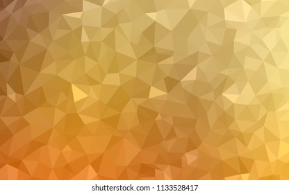 Light Orange vector triangle mosaic cover. Colorful abstract illustration with triangles. Best triangular design for your business.
