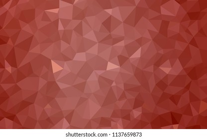 Light Orange vector triangle mosaic texture. Shining colorful illustration with triangles. Pattern for a brand book's backdrop.