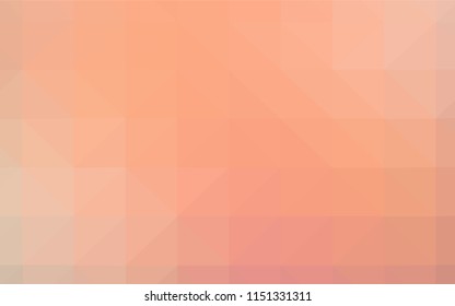 Light Orange vector triangle mosaic cover. Colorful illustration in abstract style with triangles. Completely new template for your banner.