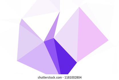 Light Orange vector triangle mosaic template. Modern abstract illustration with triangles. A new texture for your web site.