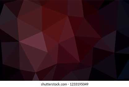 Light Orange vector triangle mosaic cover. Colorful illustration in abstract style with triangles. Completely new template for your banner.