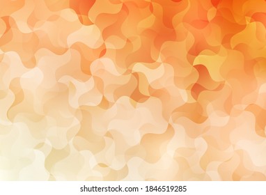 Light Orange vector triangle mosaic background. A sample with polygonal shapes. Brand new design for your business.
